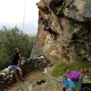 Boba climbing in Pietralba 01