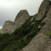 Spain - Montserrat - Brano climbing Badalona on Gorro Frigi