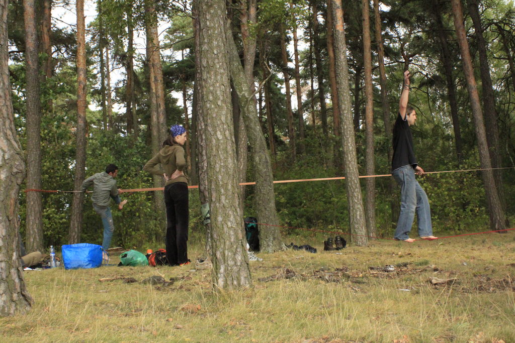 Czechia - slackline walking in Kozelka 26